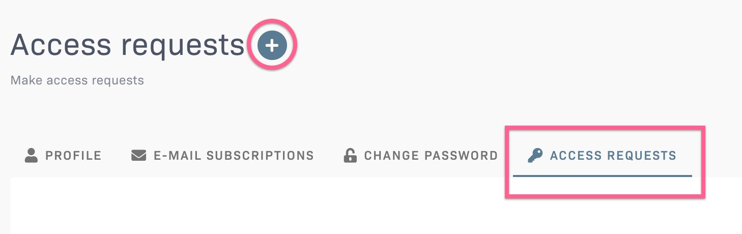 Computer Access Request Requesting additional access profiles